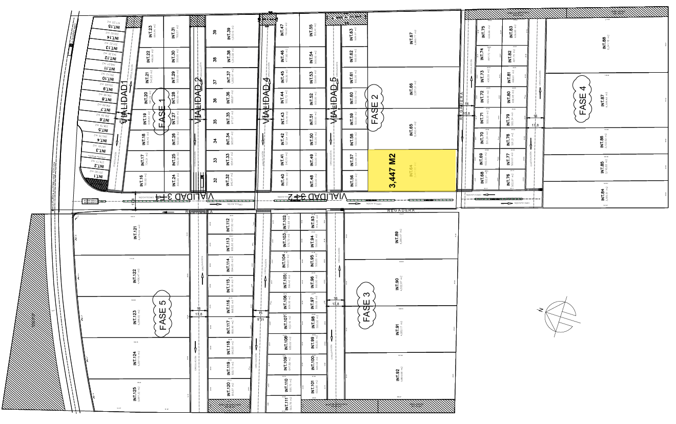 Plano macrolote 3,447 m²